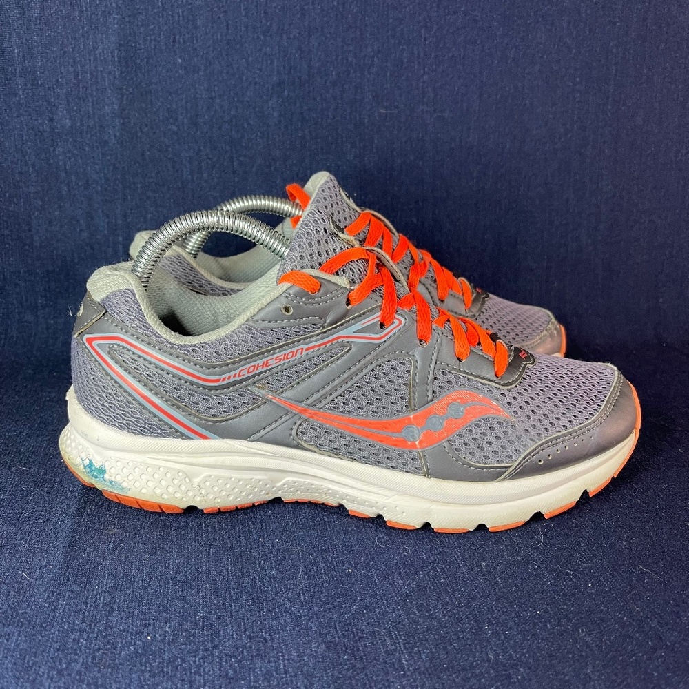 Women's Saucony Cohesion 11 Gray/Peach Sneakers Size 9 S10420-2⚡